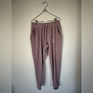 ASHCO The Mama Label Waffle Pants Size Medium Pink